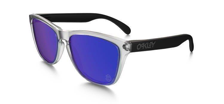 Oakley Okulary SPECIAL EDITION HERITAGE FROGSKINS Matte Clear/Violet Iridium OO9013 - 24-419