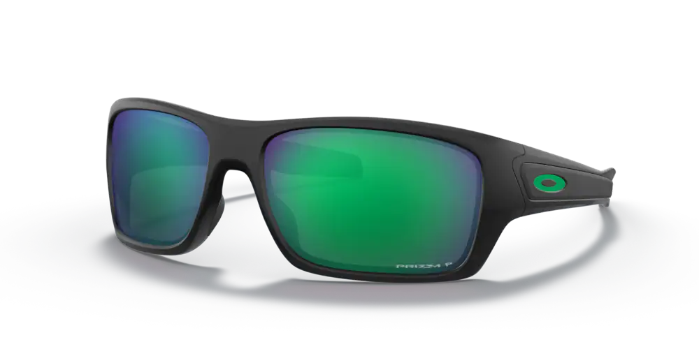 Oakley Okulary przeciwsłoneczne TURBINE Matte Black/Prizm Jade Polarized OO9263-45