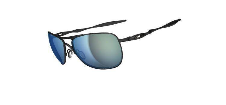 Oakley Sunglasses  CROSSHAIR Matte Black/Emerald Iridium Polarized OO4060-13