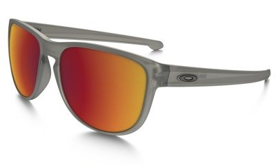 Oakley Sunglasses SLIVER R Matte Grey/Torch Iridium Polarized OO9342-03