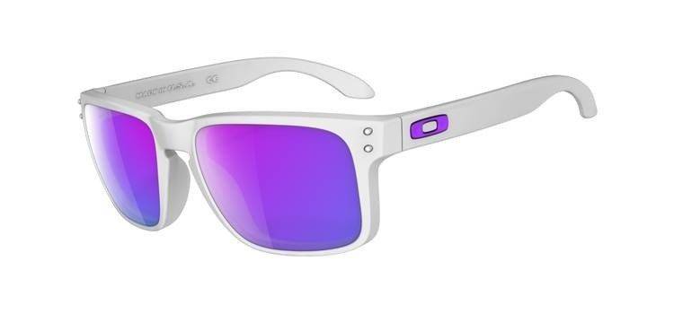 Oakley Sunglasses  HOLBROOK Matte White/Violet Iridium OO9102-05