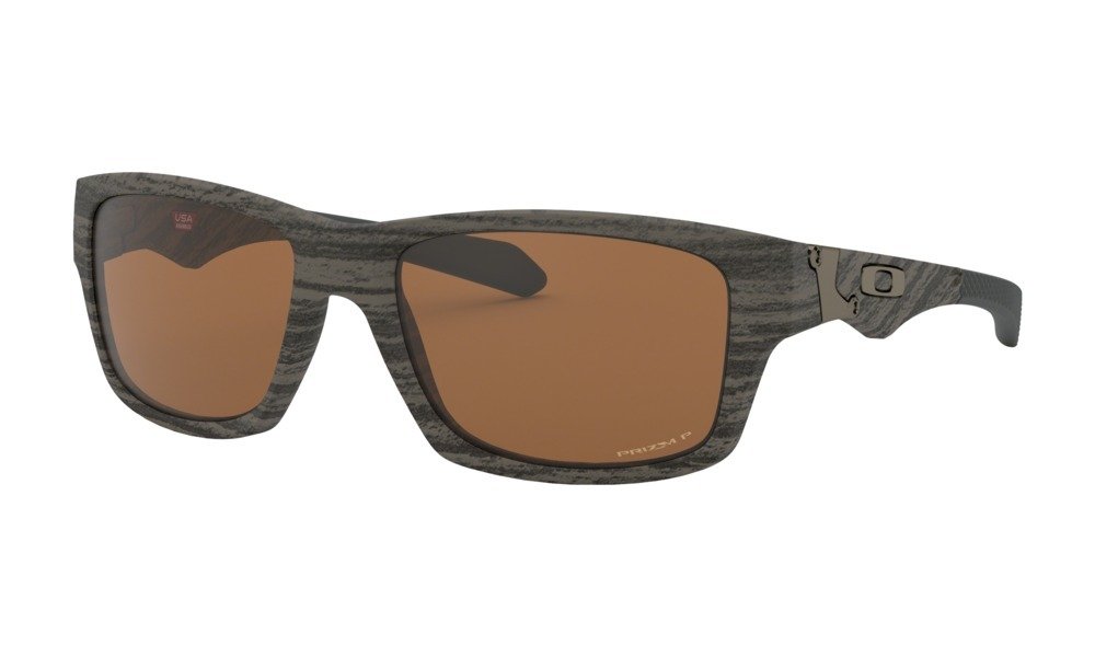 oakley mens woodgrain jupiter polarized sunglasses