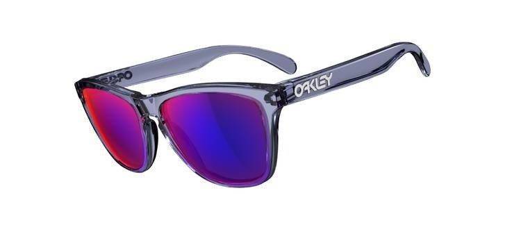 Oakley Sunglasses  Frogskins Crystal Black/Positive Red Iridium 03-289