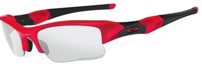 Oakley Sunglasses FLAK JACKET XLJ Infrared/Clear Black Irdium Transitions OO9009-06