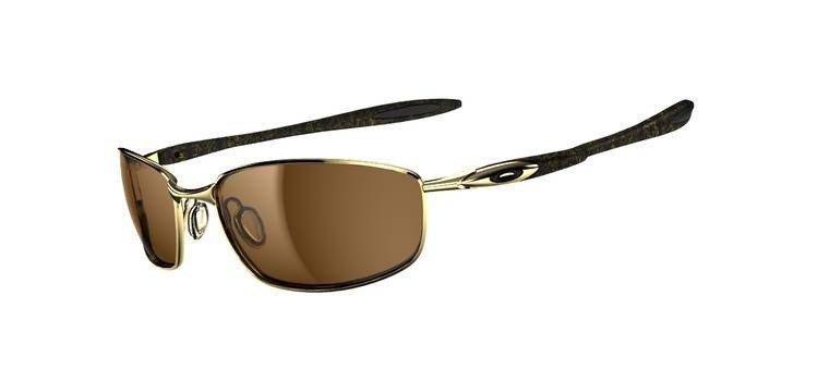 Oakley Sunglasses  BLENDER Polished Gold/Gold Ghost Text/Dark Bronze OO4059-05