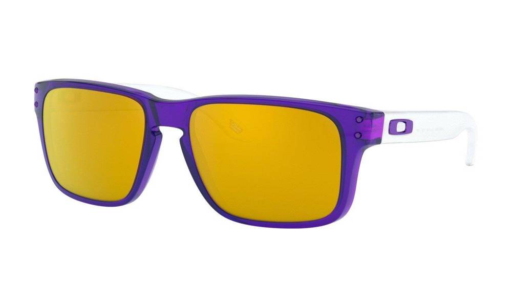 Oakley Okulary przeciwsłoneczne Dziecięce HOLBROOK XS Translucent Purple/24K Iridium OJ9007-06