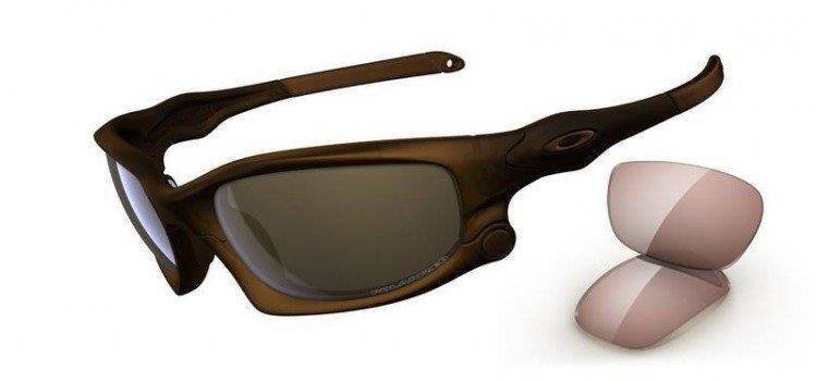Oakley Sunglasses  SPLIT JACKET Matte Rootbeer/Tungsten Iridium Polarized, VR50 OO9099-02
