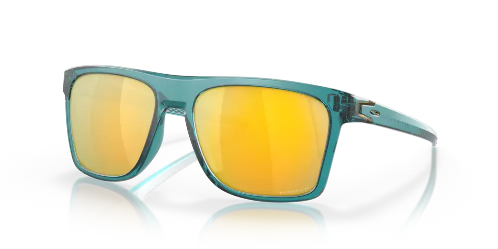Oakley Okulary przeciwsłoneczne LEFFINGWELL Matte Artic Surf, Prizm 24k Polarized OO9100-06