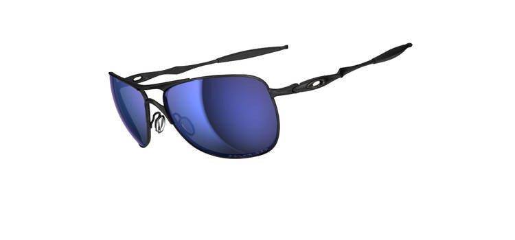 Oakley Sunglasses  CROSSHAIR Matte Black/Ice Iridium Polarized OO4060-11