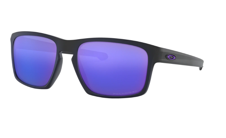Oakley Sunglasses SLIVER Matt Black/Violet Iridium Polarized OO9262-10