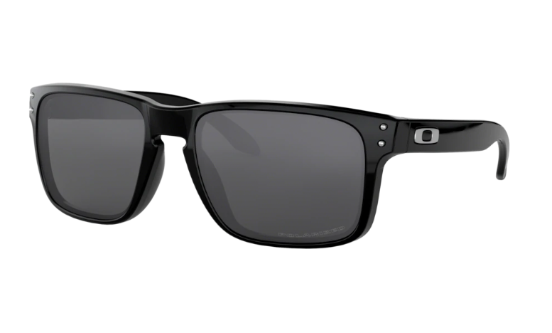 Oakley Sunglasses  HOLBROOK Polished Black/Grey Polarized OO9102-02