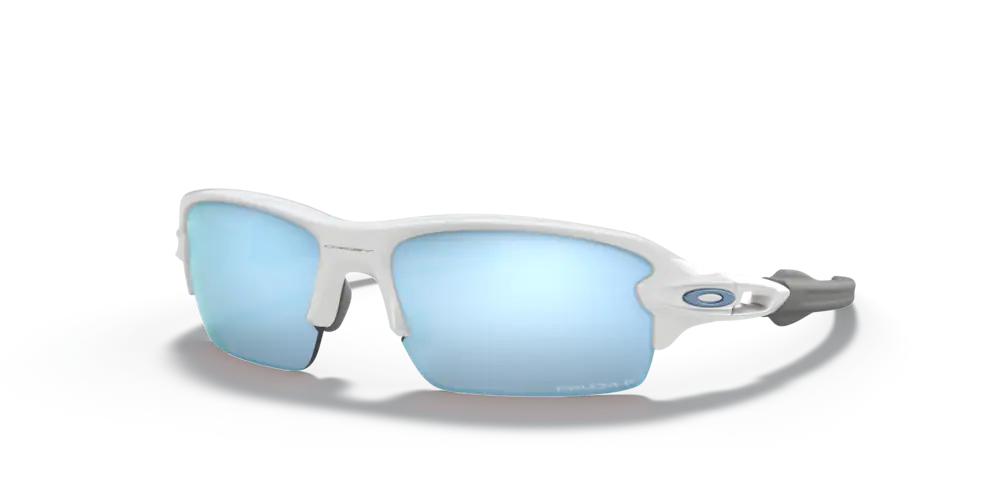 Oakley Sunglasses Junior FLAK XS Polished White/Prizm Deep H2O Polarized OJ9005-06
