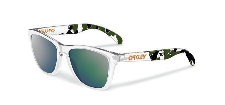 Oakley Okulary ERIC KOSTON SIGNATURE SERIES Frogskins Clear Camo/Emerald Iridium 24-436