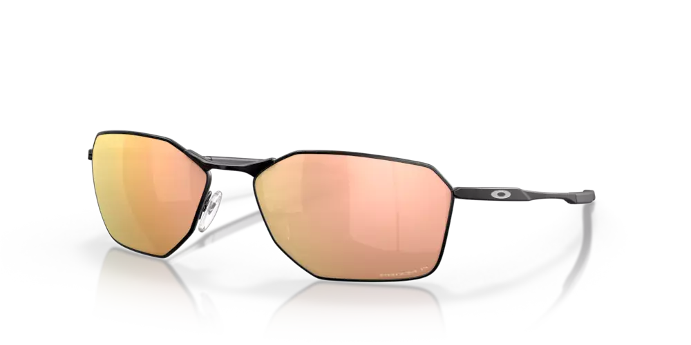 Oakley Okulary przeciwsłoneczne SAVITAR Satin Black/Prizm Rose Gold Polarized OO6047-04