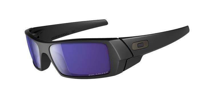 Oakley Sunglasses GASCAN Matte Black/Ice Iridum Polarized 26-244