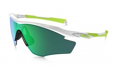 Oakley Sunglasses  M2 FRAME Polished White/Jade Iridium Polarized OO9212-19