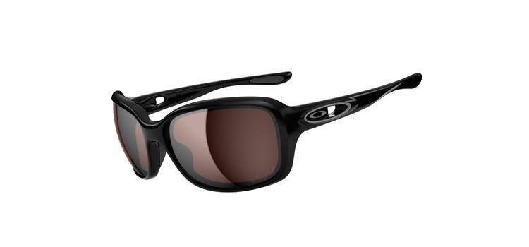 Oakley Sunglasses URGENCY Polished Black/OO Grey Polarized OO9158-04