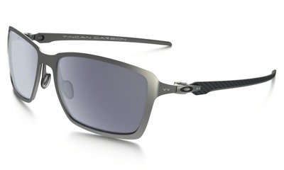 Oakley Sunglasses TINCAN CARBON Satin Chrome/Gray OO6017-01