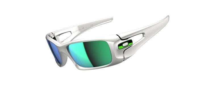 Oakley Sunglasses  CRANKCASE Polished White/Jade Iridium OO9165-03