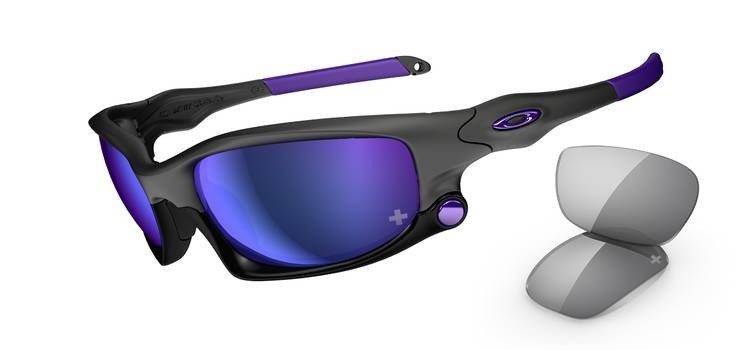 Oakley Sunglasses  SPLIT JACKET Infinite Hero Carbon/Violet Iridium, Grey OO9099-17