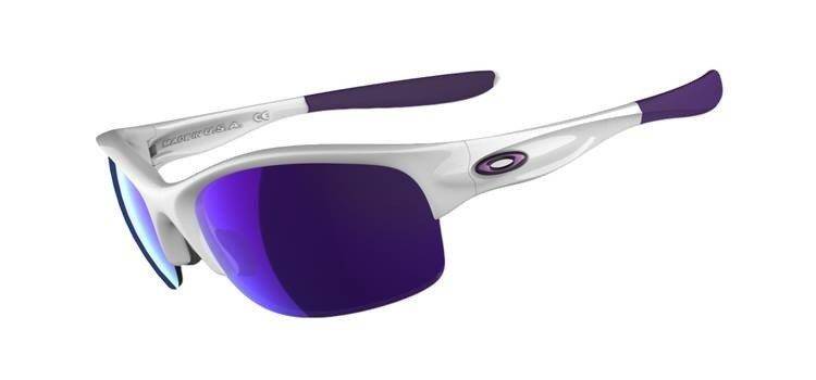 Oakley Sunglasses COMMIT SQUARED Polished White/Violet Iridium 26-207