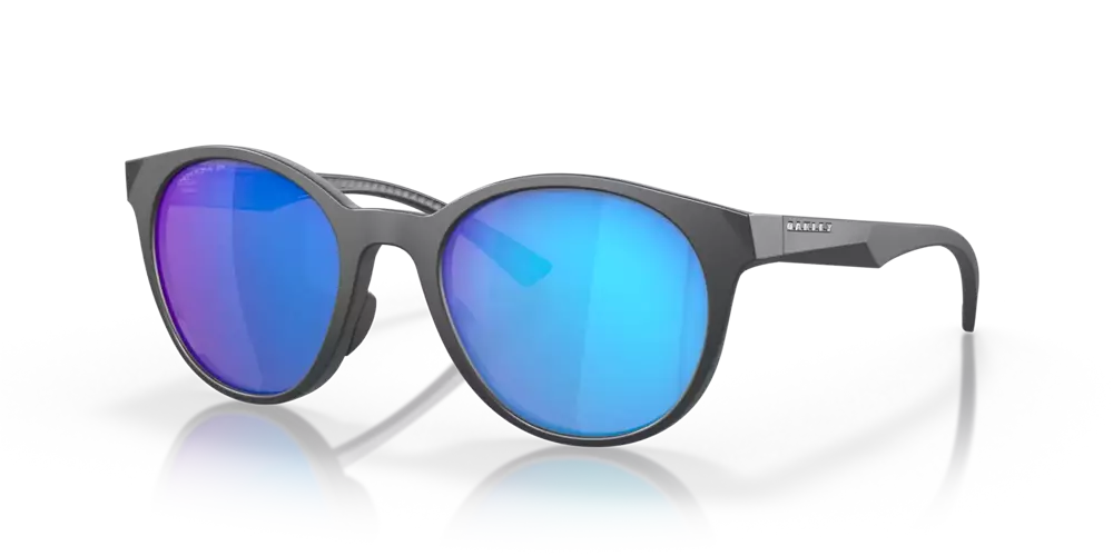 Oakley Sunglasses SPINDRIFT Matte Carbon, Prizm Sapphire Polarized  OO9474-09