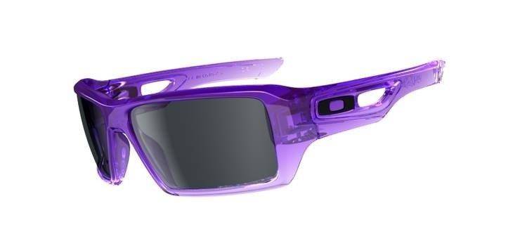 Oakley Sunglasses  EYEPATCH 2.0 Purple/Clear Fade/Grey Polarized OO9136-10