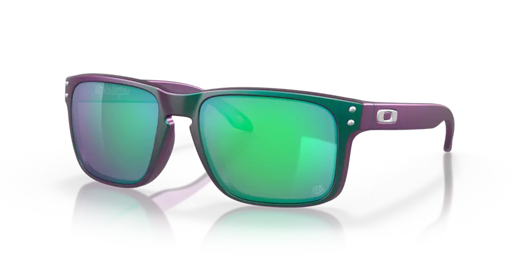 Oakley Sunglasses HOLBROOK Troy Lee Designs Matte Purple Green Shift,Prizm Jade OO9102-T4