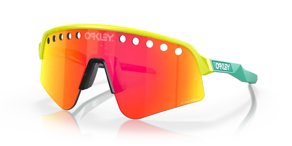 Oakley Sunglasses SUTRO Lite Sweep Vented Tennis Ball Yellow, Prizm Ruby OO9465-06