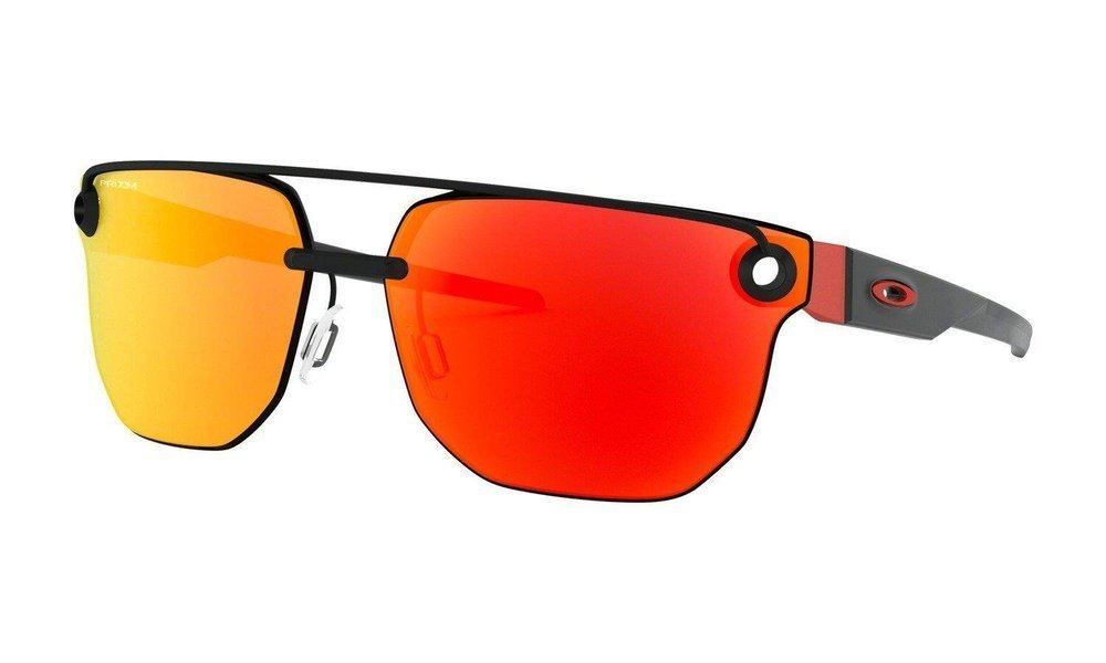 Oakley Sunglasses CHRYSTL Matte Black/Prizm Ruby OO4136-07