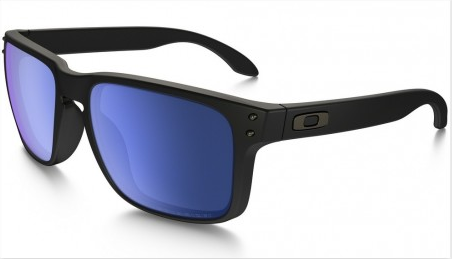 Oakley Sunglasses  HOLBROOK Matte Black/Ice Iridium Polarized OO9102-52