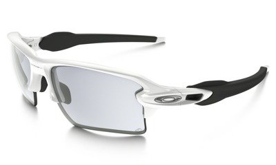 Oakley Sunglasses FLAK 2.0 XL Polished White/Photochromic Clear-Black Iridium OO9188-51