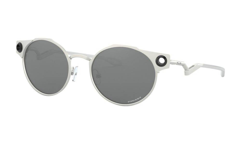 Oakley Sunglasses DEADBOLT Satin Chrome/Prizm Black OO6046-01