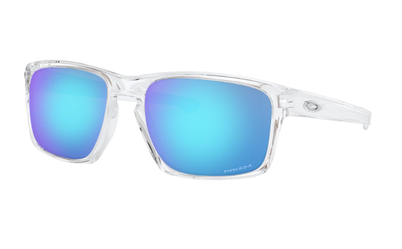 Oakley Sunglasses  SLIVER Polished Clear/ Prizm Sapphire OO9262-47
