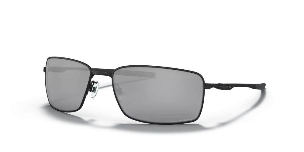 Oakley Sunglasses  SQUARE WIRE Matte Black/Black Iridium Polarized OO4075-05