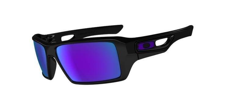 Oakley Sunglasses  EYEPATCH 2.0 Polished Black/Violet Iridium OO9136-06