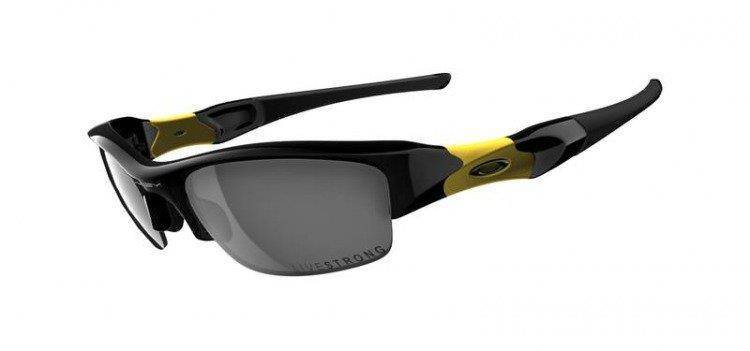 Oakley Sunglasses LIVESTRONG FLAK JACKET Jet Black/Black Iridium 12-762
