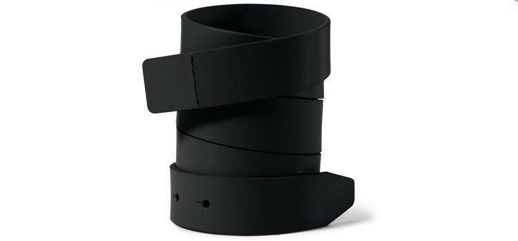 OAKLEY Slim Leather Belt Strap/Jet Black 96143-01K