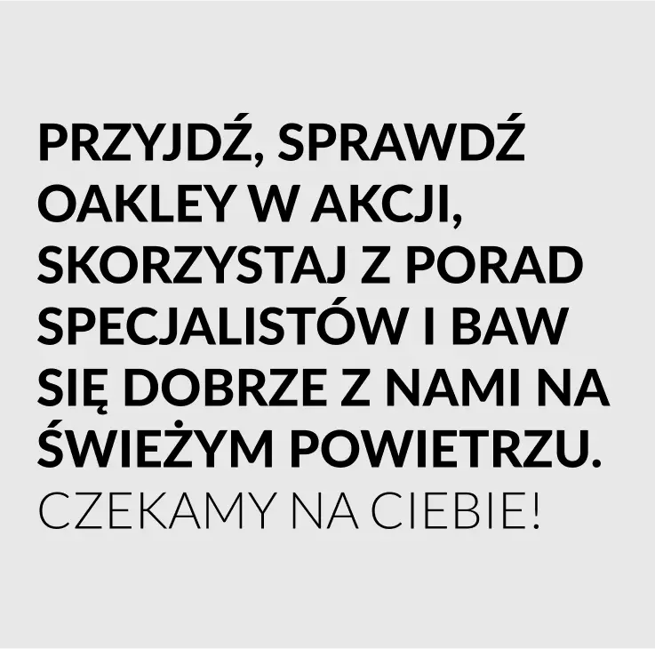 Wydarzenie pełne sportowych emocji z marką Oakley | O-shop.com