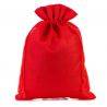Jute gift bag (red)