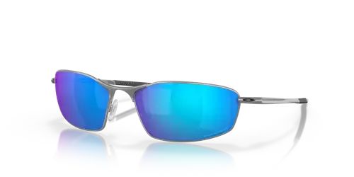 Oakley Sunglasses WHISKER Satin Chrome/Prizm Sapphire Iridium Polarized OO4141-04