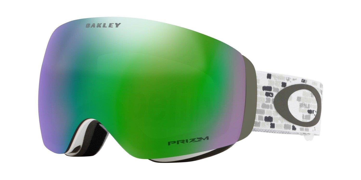 Oakley Gogle FLIGHT DECK M LV SIG Snowed In Stealth / Prizm Snow Jade Iridium OO7064-71