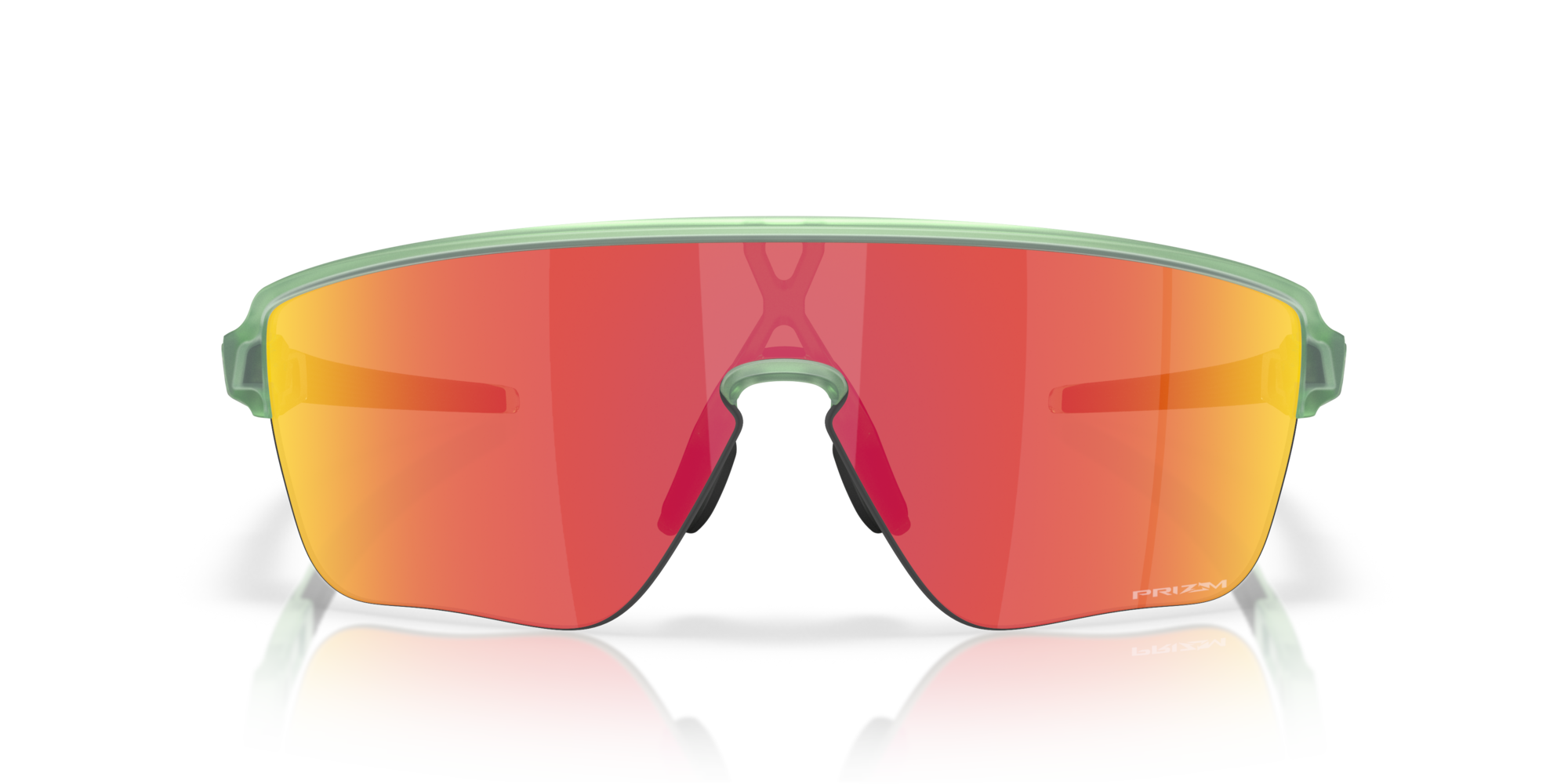 Oakley Okulary przeciwsłoneczne CORRIDOR SQ Matte Transparent Jade / Prizm Ruby OO9415-06