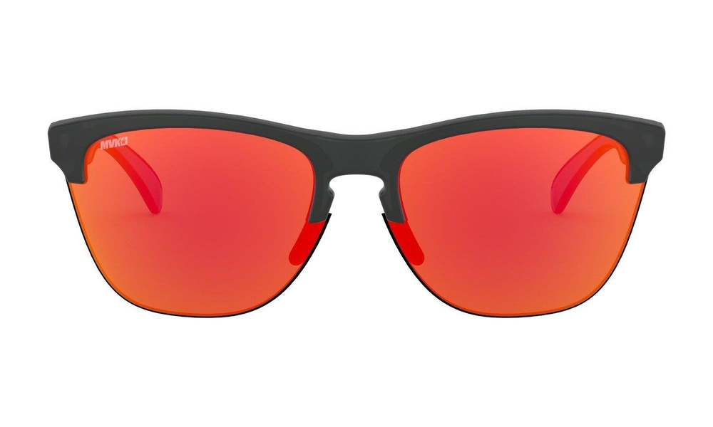 Oakley Sunglasses FROGSKINS LITE Maverick Vinales Signature SeriesMatte Black Ink/Prizm Ruby OO9374-27