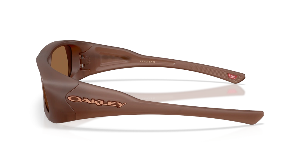 Oakley Okulary przeciwsłoneczne PERMIAN Damian Lillard Signature Series Matt Transparent Mahogany/Prizm Bronze Gradient OO9520-10