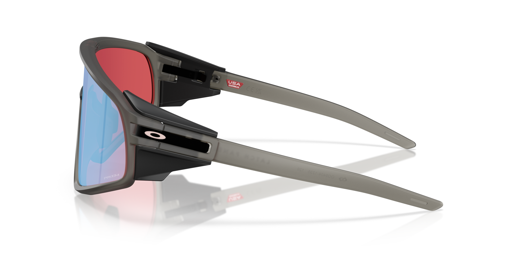 Oakley Okulary przeciwsłoneczne LATCH PANEL Matte Grey Smoke/Prizm Snow Sapphire OO9404-12