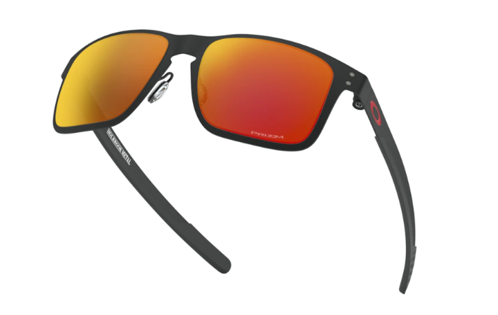 Oakley Sunglasses HOLBROOK METAL Matte Black/Prizm Ruby OO4123-12