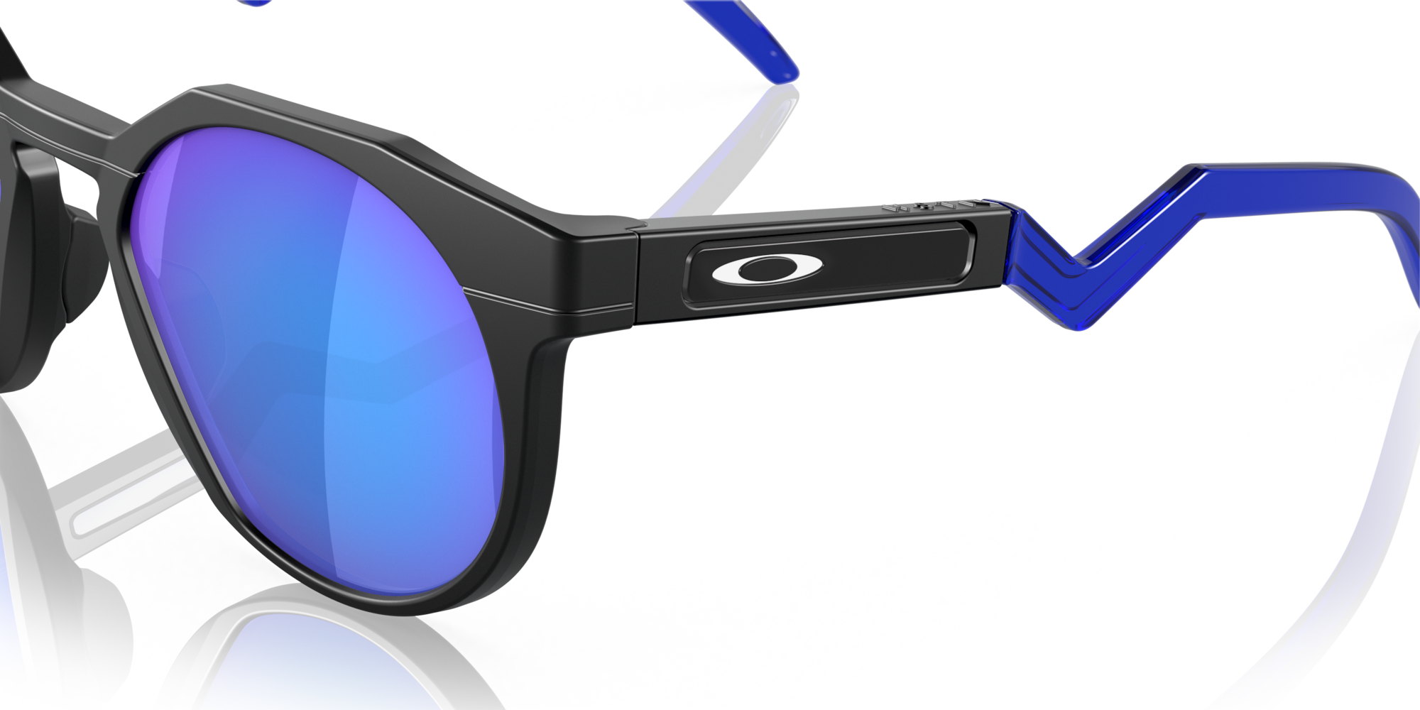 Oakley Okulary przeciwsłoneczne HSTN Matte Black / Prizm Sapphire Polarized OO9242-04