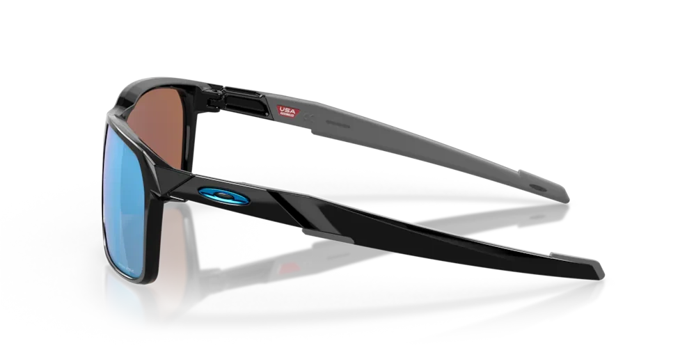 Oakley Okulary przeciwsłoneczne PORTAL X Polished Black/Prizm Deep Water Polarized OO9460-04