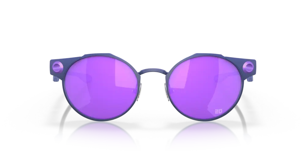 Oakley Okulary przeciwsłoneczne DEADBOLT Fabio Quartararo Collection Matte Navy, Prizm Violet OO6046-10